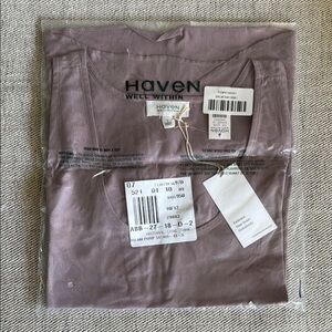 Haven Mauve Pajama Silk Top